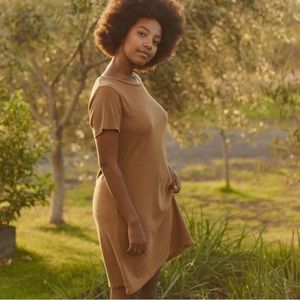 Jungmaven Rae Line dress in copper, size XS